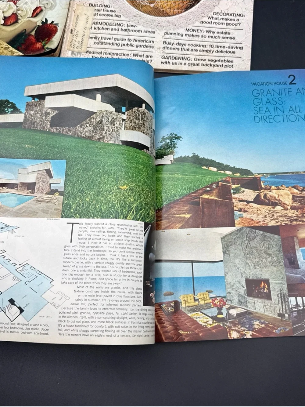 Better Homes And Gardens Vintage Covers with Red, White, Cream, Blue Accents
